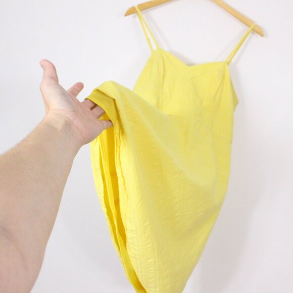 *Ricki's Y2K Yellow Sweetheart Spaghetti Strap Mini Dress - Picture 4 of 5